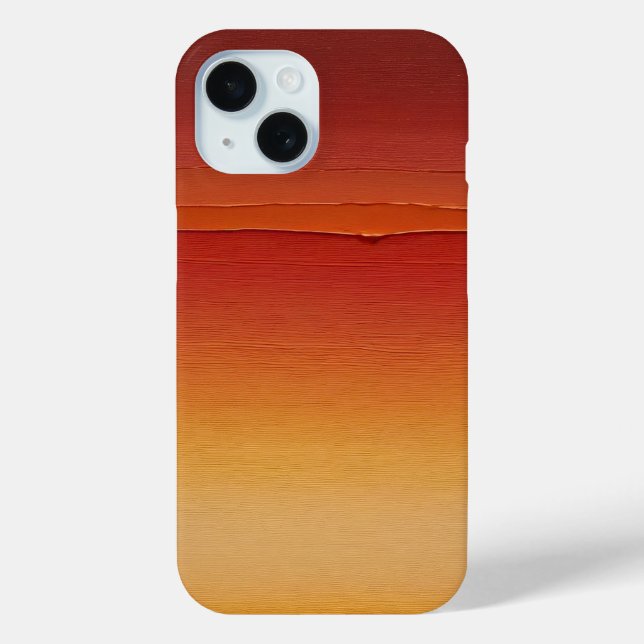 red orange and yellow brushstrokes gradient Case-Mate iPhone case (Back)