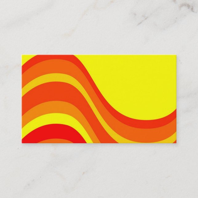 Red Orange and Yellow Business card (Front)