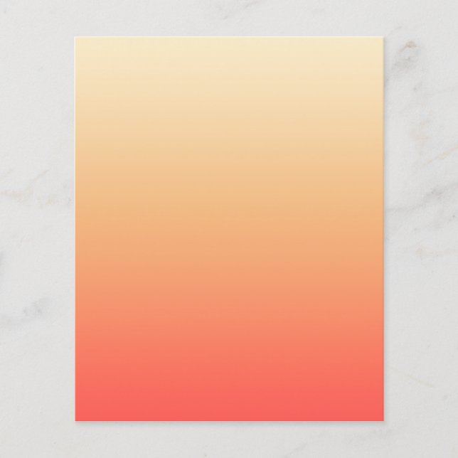 Red orange and yellow gradient flyer (Front)