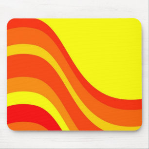 Red Orange and Yellow Mouse Mat