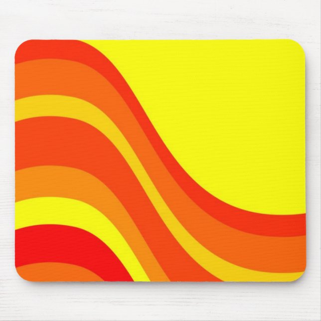 Red Orange and Yellow Mouse Mat (Front)