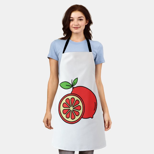 Red Orange Apron (Worn)
