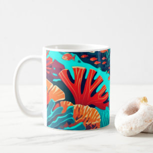 Red & Orange Coral Reefs Coffee Mug