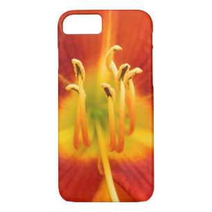 Red orange flaming lily macro photo iPhone 8/7 case
