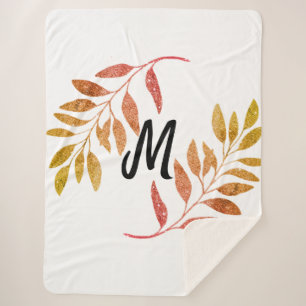 red orange green sparkle glitter add our name mono sherpa blanket