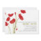 Red-Orange Poppies Wedding Invitation
