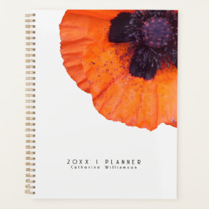 Red Orange Poppy Personalised 2026 Planner