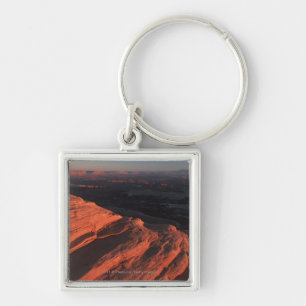 Red Orange Rock Side In Utah Key Ring