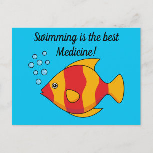 Red Orange Tropical Fish    Add Own Text Postcard