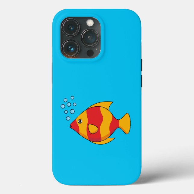 Red Orange Tropical Fish  Case-Mate iPhone Case (Back)