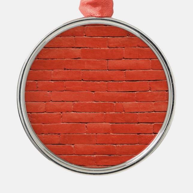 Red Orange Wall Metal Tree Decoration (Front)