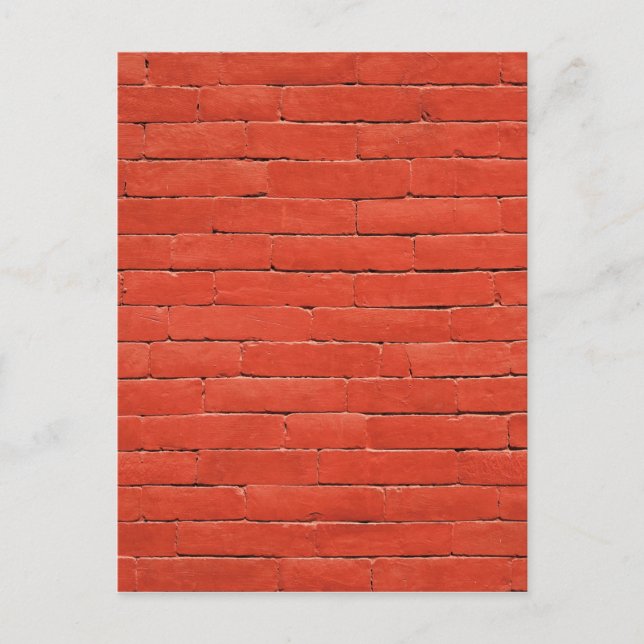 Red Orange Wall Postcard (Front)