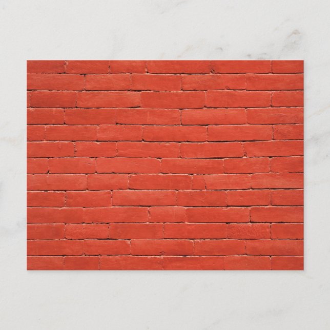 Red Orange Wall Postcard (Front)