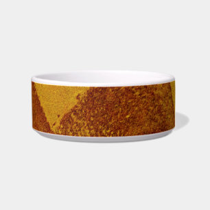 Red orange yellow abstract painting design art bowl