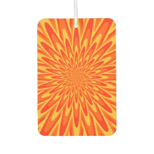 Red, Orange, Yellow Bursting Pattern Air Freshener