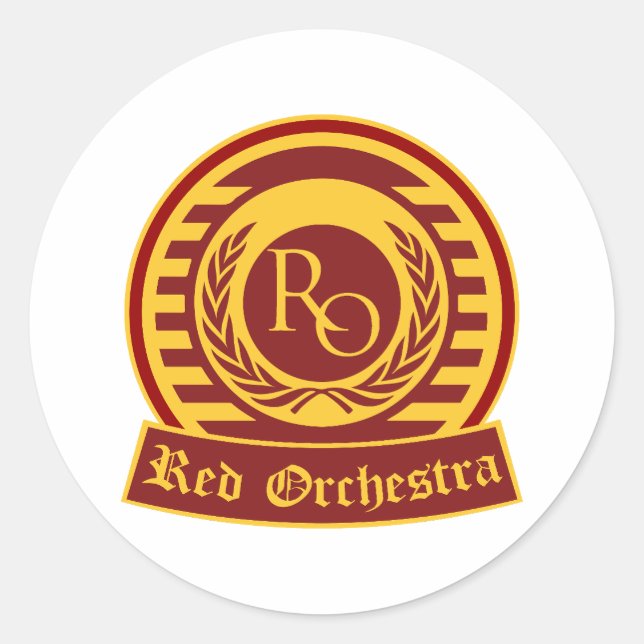 RED ORCHESTRA LOGO CLASSIC ROUND STICKER (Front)