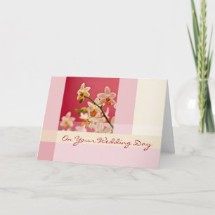 Red Orchid • Wedding Congratulation Card