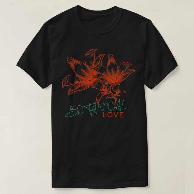 Red Orchids love T-Shirt (Design Front)