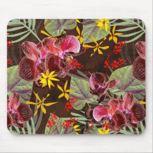 Red orchids. mouse mat