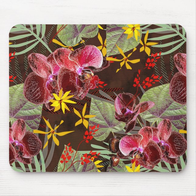 Red orchids. mouse mat (Front)