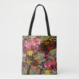 Red orchids. tote bag