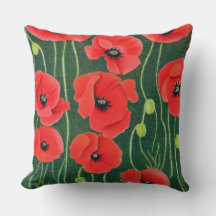 Red Oriental Poppy Floral