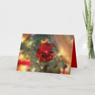 Red Ornament  Holiday Card