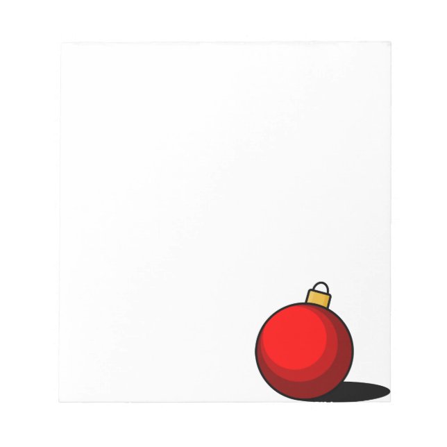 Red Ornament Notepad (Front)