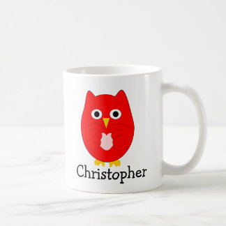 Red Owl Design Personalised Coffee Mug