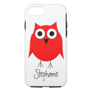 Red Owl Just Add Name Case-Mate iPhone Case