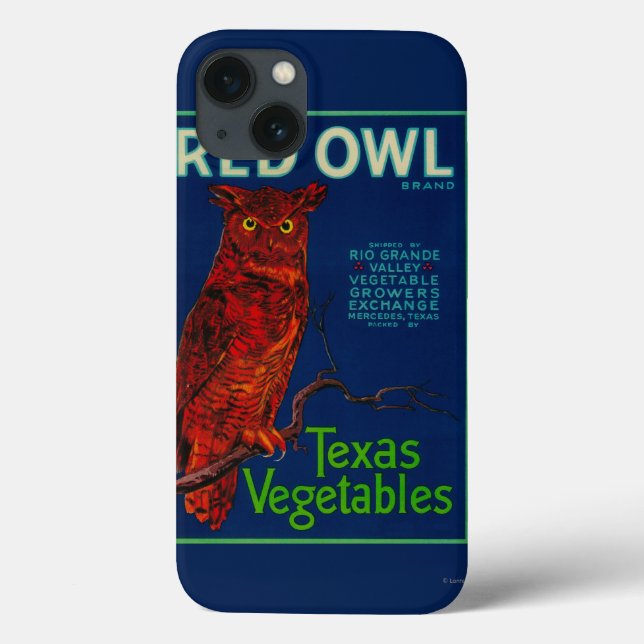 Red Owl Vegetable Label Case-Mate iPhone Case (Back)