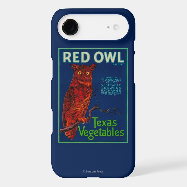 Red Owl Vegetable Label Case-Mate iPhone Case (Back)