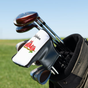 Red Owls Design Personalised Golf Head Cover