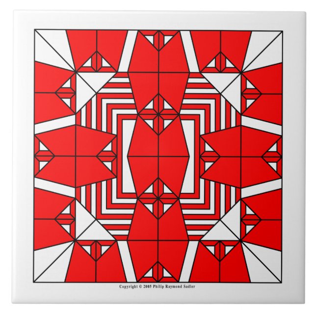 Red Owls Tile (Front)