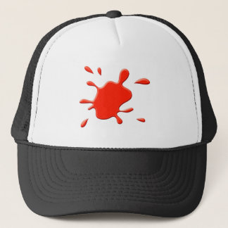 Red Paint Splodge Trucker Hat