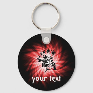 Red Paintball Key Ring