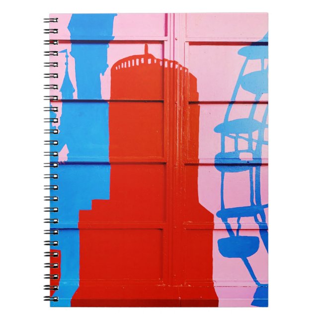 Red painted wall notebook (Front)
