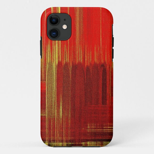 Red painting art - iPhone Case (Back)