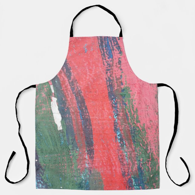 Red painting hand drawn backgroundabstract,abstrac apron (Front)