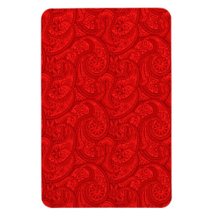 Red Paisley Magnet