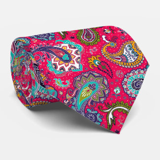 Red Paisley Tie