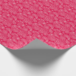 Red Paisleys Wrapping Paper