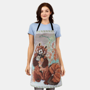 Red Panada Crystalline Vibes Let Yourself Bloom Apron