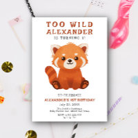 Red Panda 1st Birthday Party