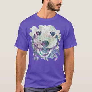 Red Panda Abstract mixed media digital art collage T-Shirt