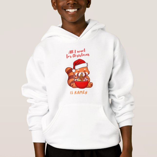 Red panda: All I want for Christmas is Ramen (Front)