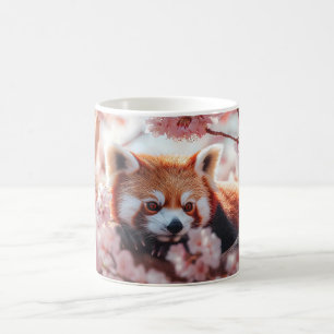 Red Panda Among Cherry Blossoms  Coffee Mug