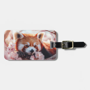 Red Panda Among Cherry Blossoms Luggage Tag