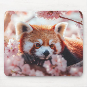 Red Panda Among Cherry Blossoms  Mouse Mat
