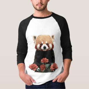 Red panda and roses T-Shirt